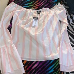 Off The Shoulder Ruffle Shirt